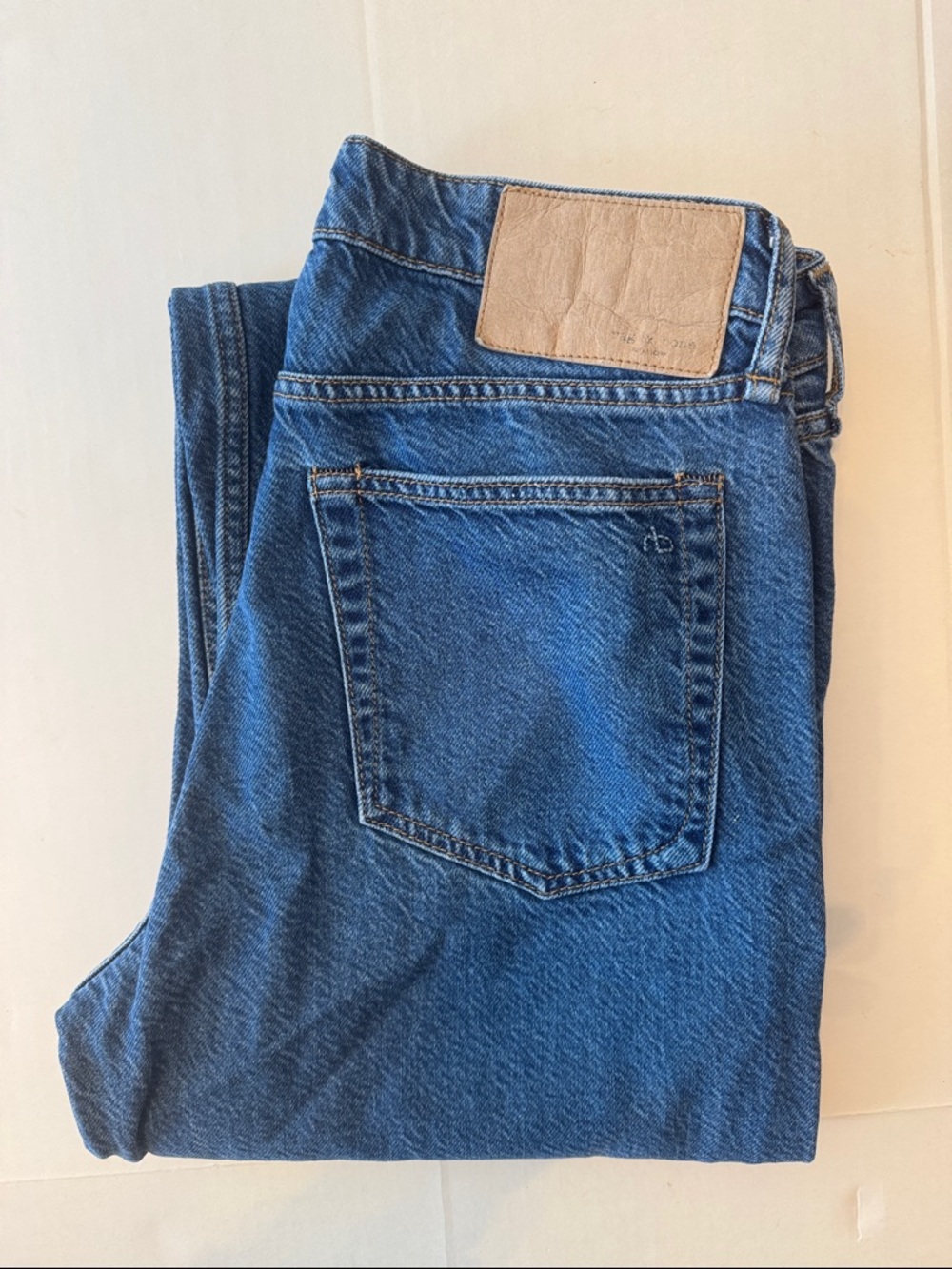 Rag & Bone Logan Featherweight Denim Low Rise Wide Leg Jeans Size 27 Lily Wash - Picture 13 of 13
